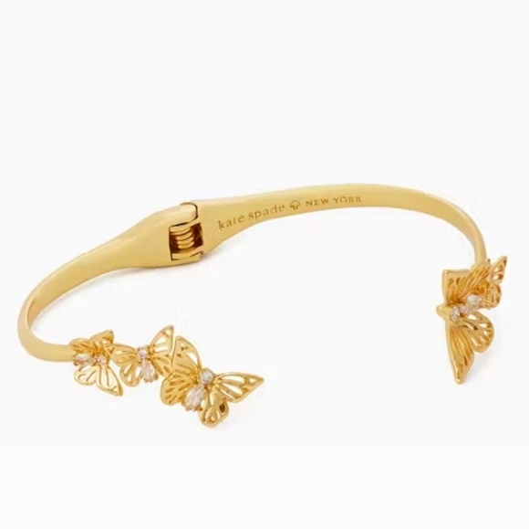 🔹️Kate Spade 🔹️Social Butterfly Open Hinged Cuff Bracelet - Picture 3 of 6